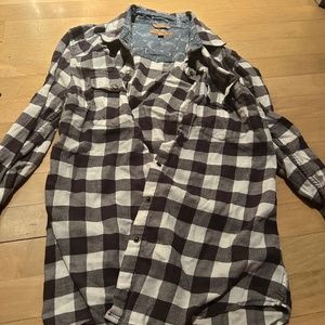 Black and white flannel